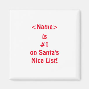 Imán #1 en la lista traviesa de Santa