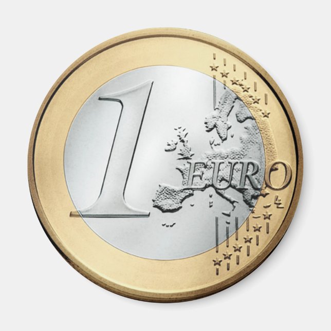 Imán 1 Euro Moneda (Frente)