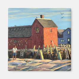 Imán #1 Hogar De Pesca Escenario Motif Rockport