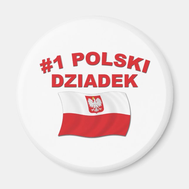 Imán #1 Polski Dziadek (Frente)