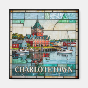 Imán 1. Puerto de Charlottetown Isla del Príncipe Eduar