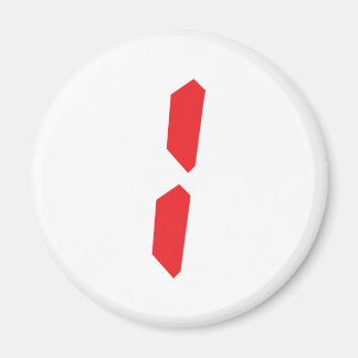 Imán 1 reloj digital de alarma roja