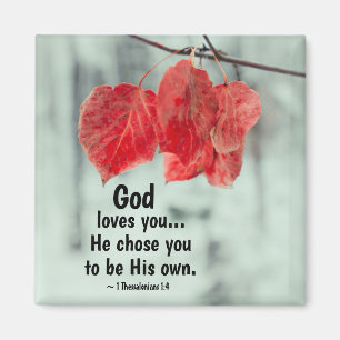 Imán 1 Tesalónica 1:4 Dios te ama... Te eligió,