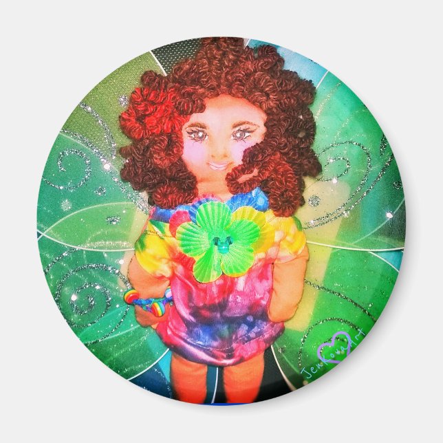 IMÁN 1FAERY DOLL GREEN MAGNET (Frente)