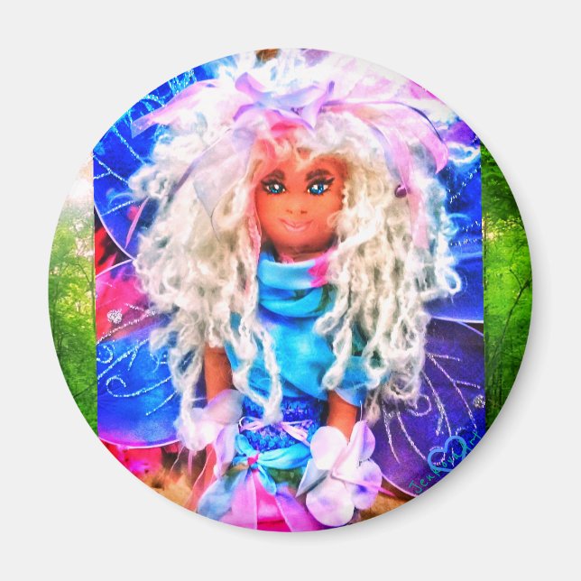 IMÁN 1MAGNET DE PURPLE DE DOLL DE CARA (Frente)