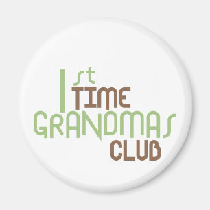 Imán 1r Club de las abuelas del tiempo (verde)