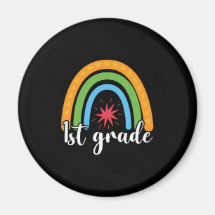 Imán 1st Grade Teacher 1st Grade Rainbow Lover