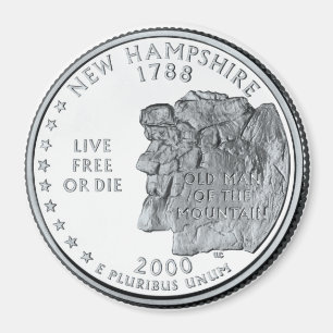 Imán 2000 del cuarto del estado de New Hampshire