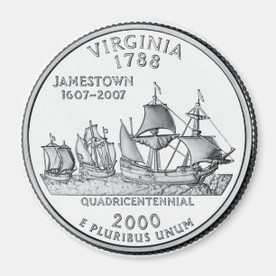 Imán 2000 del cuarto del estado de Virginia
