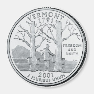 Imán 2001 del cuarto del estado de Vermont