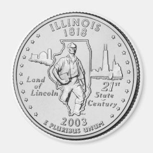 Imán 2003 del cuarto del estado de Illinois