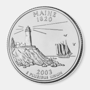 Imán 2003 del cuarto del estado de Maine