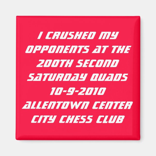 Imán 200.º Allentown Quads (Frente)