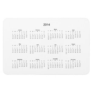 Imán 2014 créelo usted mismo calendario