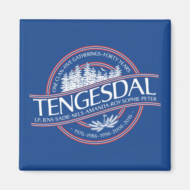 Imán 2016 Tengesdal Reunion Magnet (Frente)