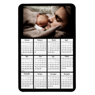 Imán 2021 Mini refrigerador de calendario