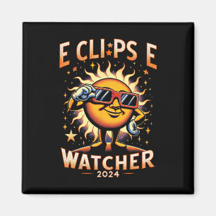 Imán 2024 Total del Eclipse Solar Watcher Sun Wearing E