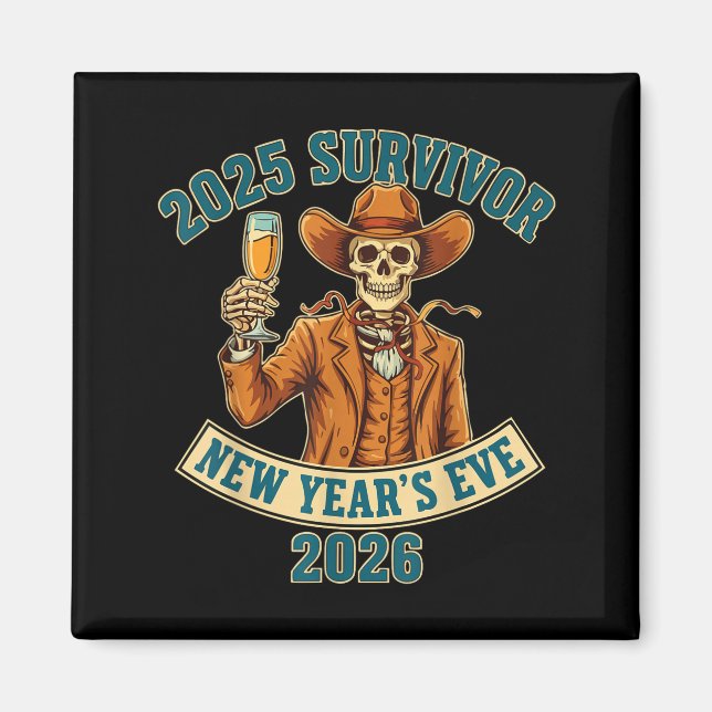Imán 2025 Survivor New Year's Eve 2026  (Frente)