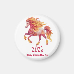 Imán 2026 Caballo Ígneo – Feliz Año Nuevo Chino