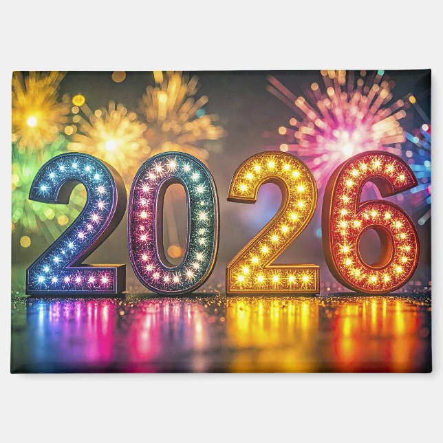 Imán 2026, Celebración del Año Nuevo, (Anverso)