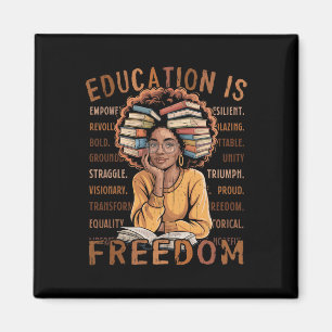 Imán 2026 Mes de la Historia Negra Educación Es Liberta