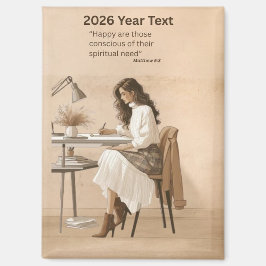 Imán 2026 Year Text Lettering Writing