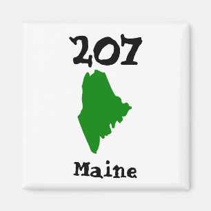 Imán 207, código de área de Maine