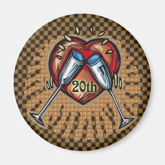 Imán 20.º Aniversario Boda