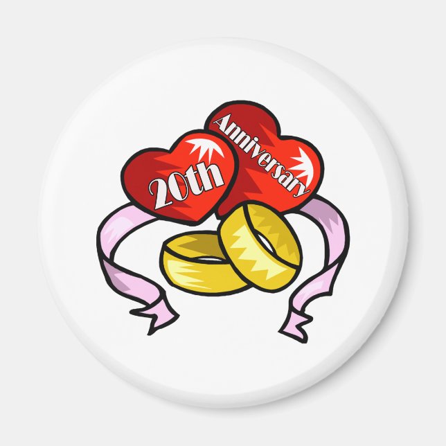 Imán 20.º aniversario w (Frente)