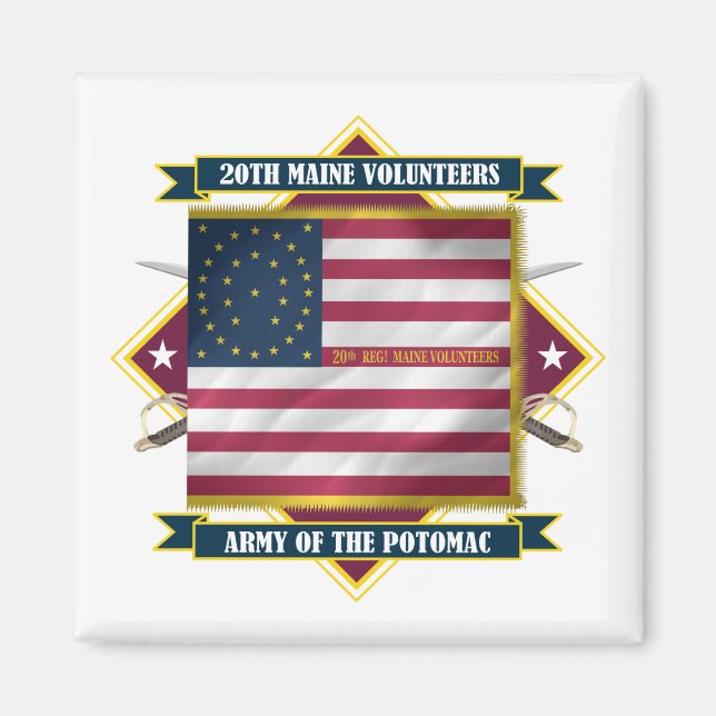 Imán 20.º Maine (Frente)