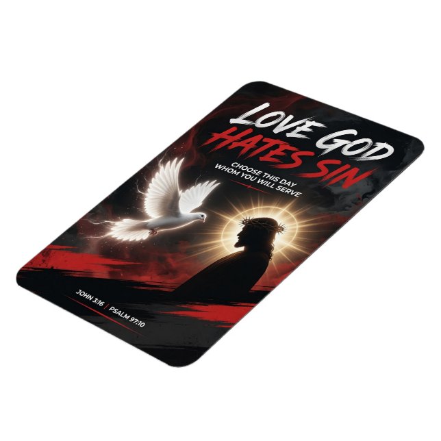 Imán #20  Ama a Dios, odia el pecado (Lado Izquierdo)