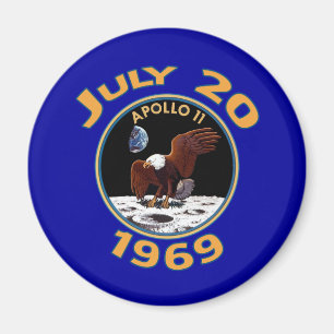 Imán 20 de julio de 1969 misión de Apolo 11 en la luna