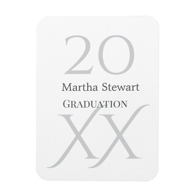 Imán 20XX bold le graduation name congrats school year  (Vertical)