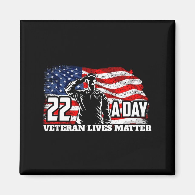 Imán 22 Per Day Veteran Lives Suicide Awareness Usa Fla (Frente)