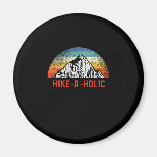 Imán 22.Senderismo Hikeaholic Retro Vintage