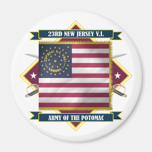 Imán 23ro Infantería voluntaria de New Jersey