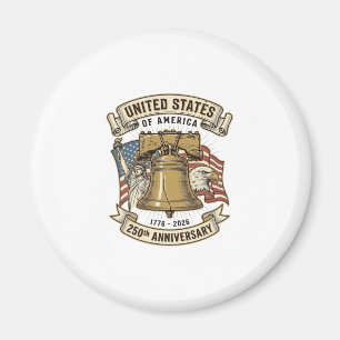 Imán 250º Aniversario de Estados Unidos Vector Patrióti