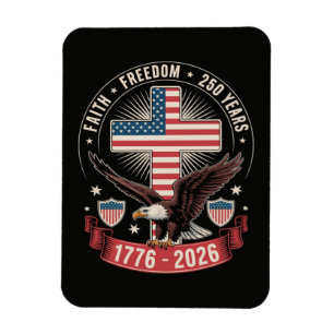 Imán 250º Aniversario USA Fe Libertad 4 de Julio
