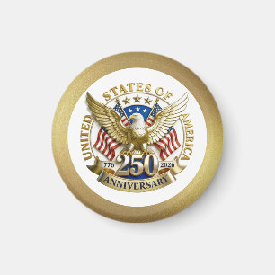Imán 250º Aniversario USA Patriótico 1776–2026