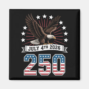 Imán 250.º Aniversario Patriótico 4 de Julio 1776 2026
