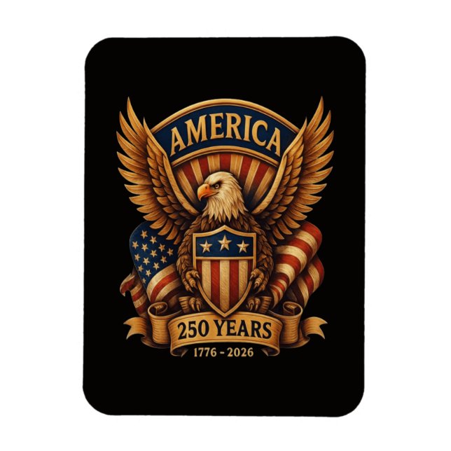 Imán 250 Aniversario de EE. UU. 1776-2026 (Vertical)