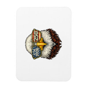 Imán 250 Aniversario EE. UU. 1776-2026 Águila Calva Pat