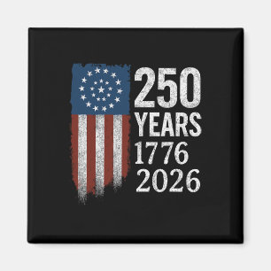 Imán 250 años aniversario 1776–2026 bandera americana p
