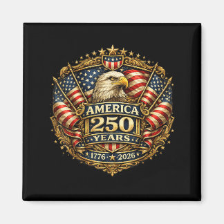 Imán 250 Años de Aniversario Americano 1776-2026 Bander