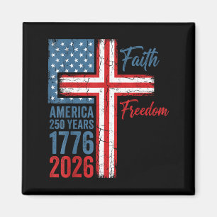 Imán 250 años de fe y libertad cristiana EE. UU. 250º