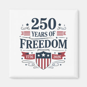 Imán 250 Años De Libertad 1776 2026 250º 4 De Julio