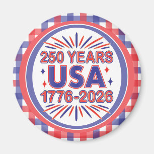 Imán 250 años EE. UU. 1776–2026 Semiquincentenario