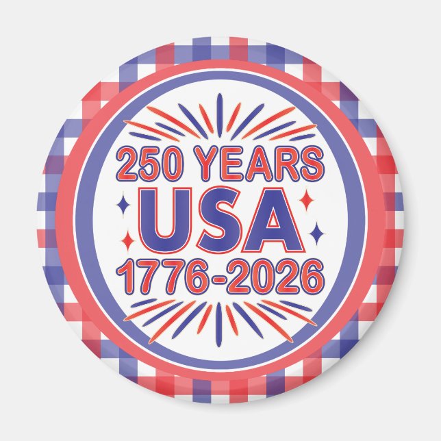 Imán 250 años EE. UU. | 1776–2026 Semiquincentenario (Frente)