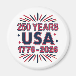 Imán 250 años EE. UU. 1776–2026 Semiquincentenario