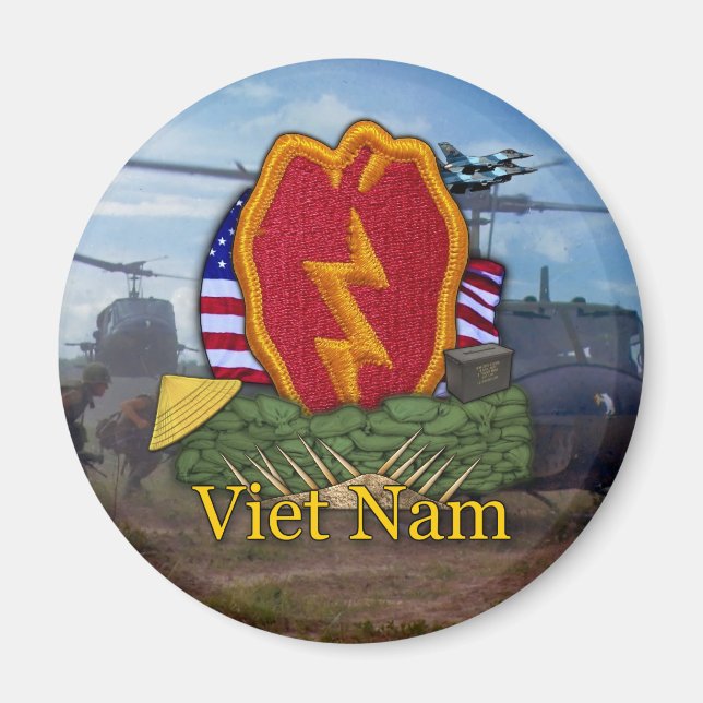Imán 25.ª división de infantería veteranos de vietnam M (Frente)